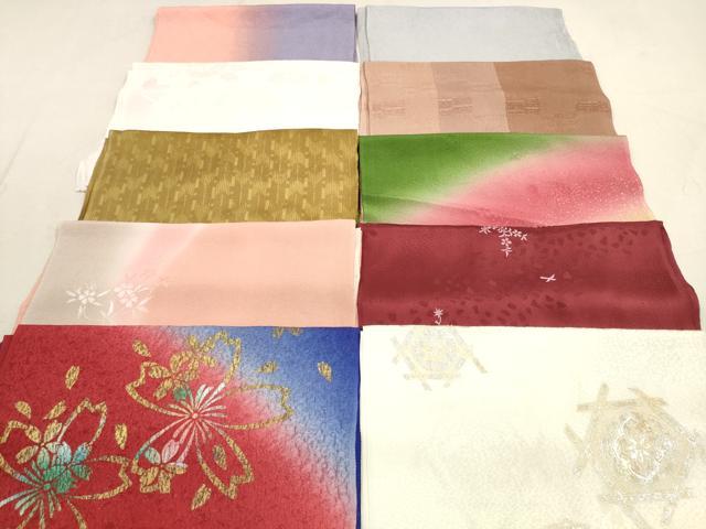 平和屋着物★和装小物　帯揚げ10枚セット　正絹　逸品　DAAZ1634xg