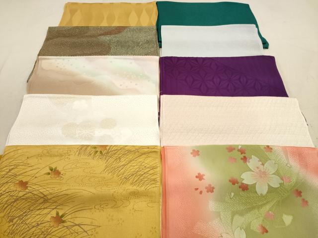 平和屋着物★和装小物　帯揚げ10枚セット　正絹　逸品　DAAZ1653xg