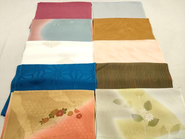 平和屋着物★和装小物　帯揚げ10枚セット　正絹　逸品　DAAZ1654xg