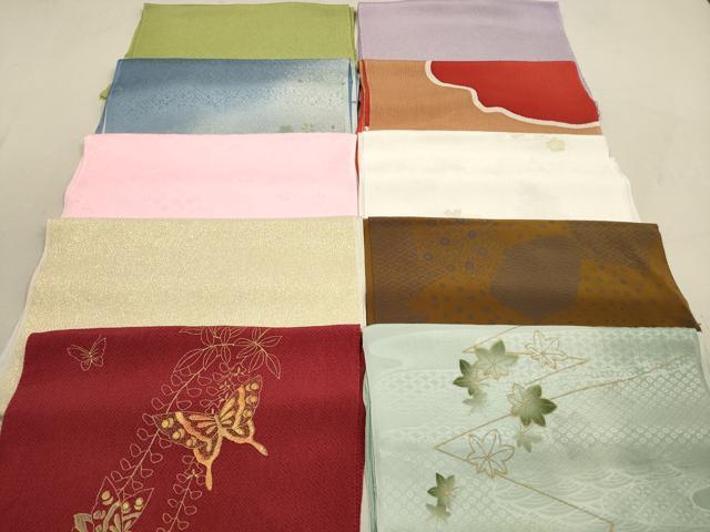 平和屋着物★和装小物　帯揚げ10枚セット　正絹　逸品　DAAZ1658xg