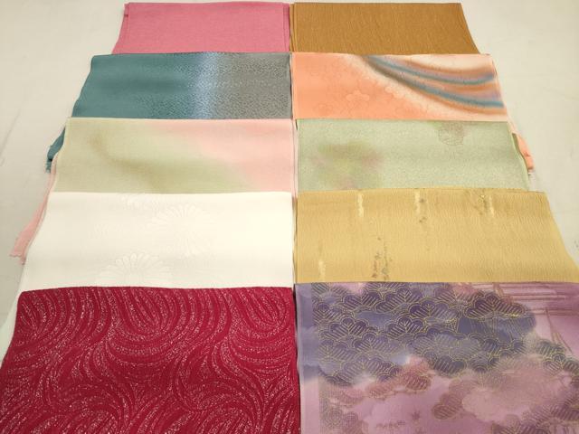 平和屋着物★和装小物　帯揚げ10枚セット　正絹　逸品　DAAZ1660xg