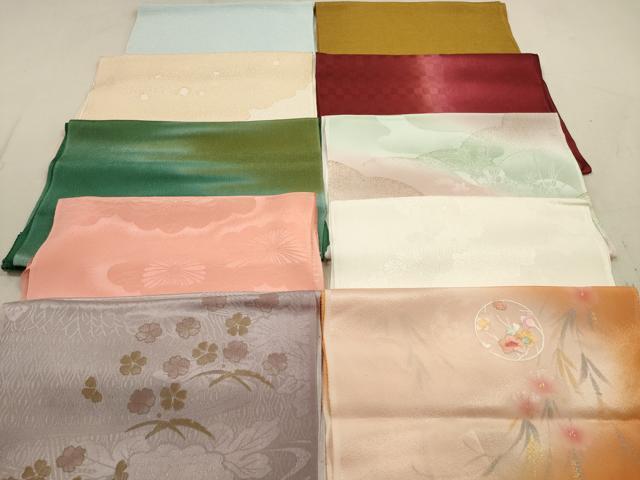 平和屋着物★和装小物　帯揚げ10枚セット　正絹　逸品　DAAZ1662xg