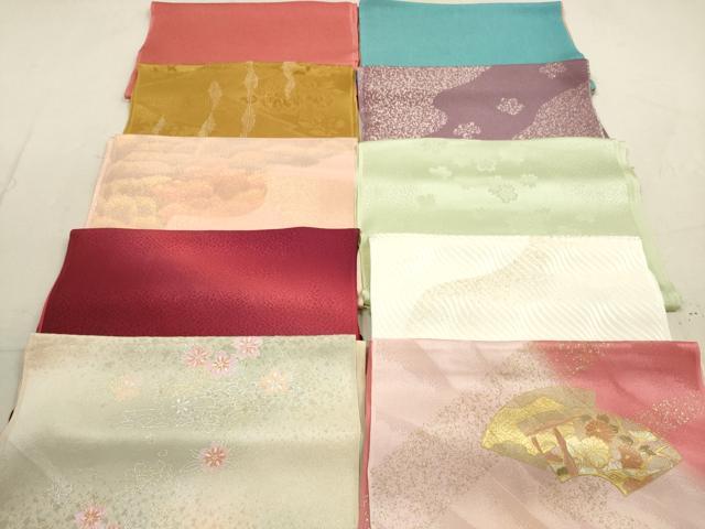 平和屋着物★和装小物　帯揚げ10枚セット　正絹　逸品　DAAZ1668xg