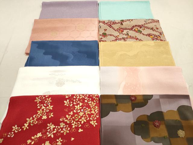 平和屋着物★和装小物　帯揚げ10枚セット　正絹　逸品　DAAZ1669xg
