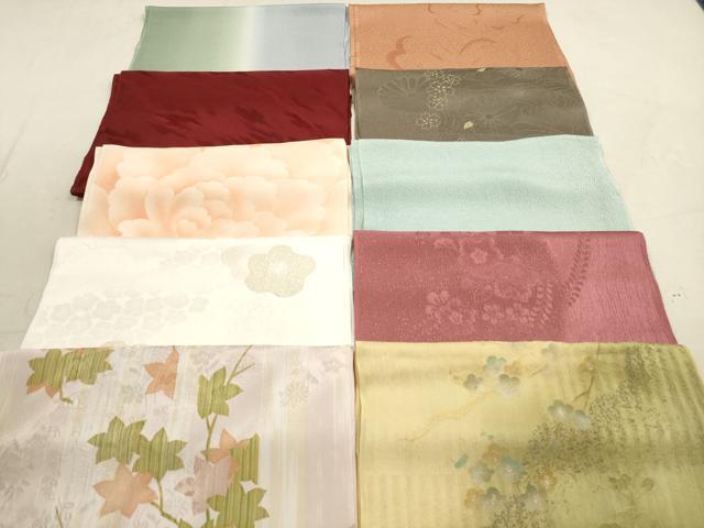 平和屋着物★和装小物　帯揚げ10枚セット　正絹　逸品　DAAZ1672xg