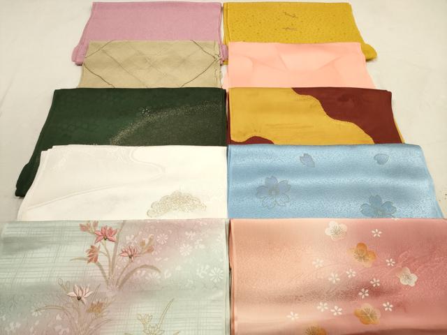 平和屋着物★和装小物　帯揚げ10枚セット　正絹　逸品　DAAZ1673xg