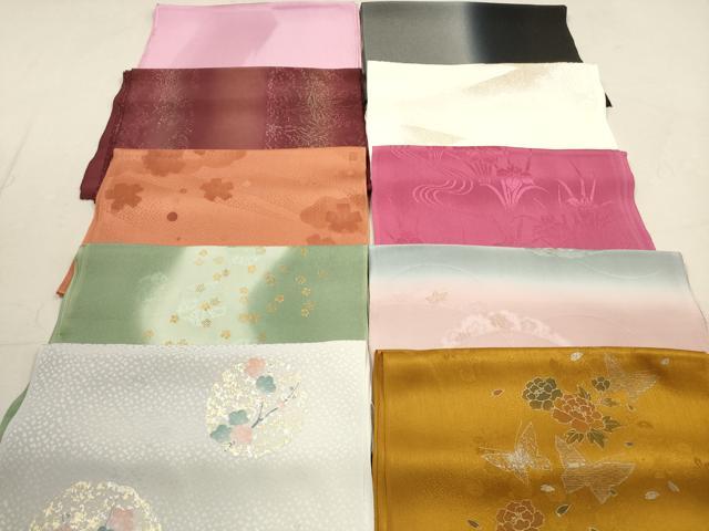 平和屋着物★和装小物　帯揚げ10枚セット　正絹　逸品　DAAZ1674xg