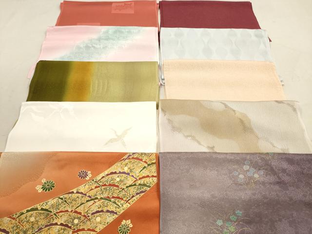 平和屋着物★和装小物　帯揚げ10枚セット　正絹　逸品　DAAZ1688xg