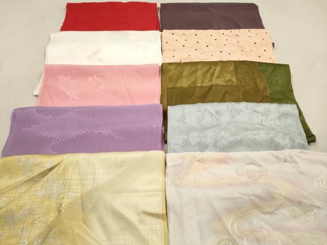 平和屋着物★和装小物　帯揚げ10枚セット　正絹　逸品　DAAZ1697xg
