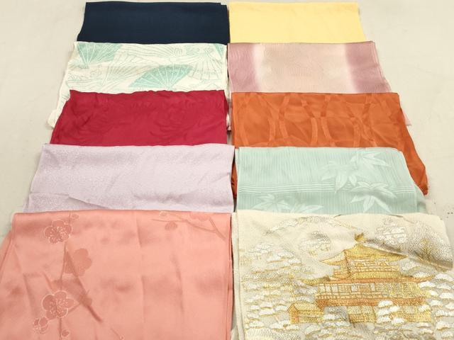 平和屋着物★和装小物　帯揚げ10枚セット　正絹　逸品　DAAZ1698xg
