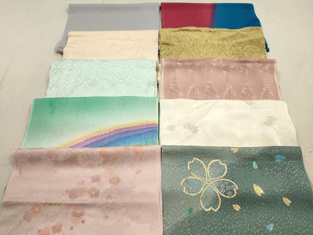 平和屋着物★和装小物　帯揚げ10枚セット　正絹　逸品　DAAZ1709xg