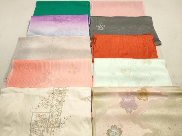 平和屋着物★和装小物　帯揚げ10枚セット　正絹　逸品　DAAZ1710xg