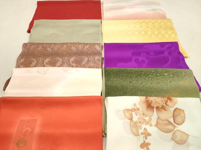 平和屋着物★和装小物　帯揚げ10枚セット　丹後ちりめん　正絹　逸品　DAAZ1712xg