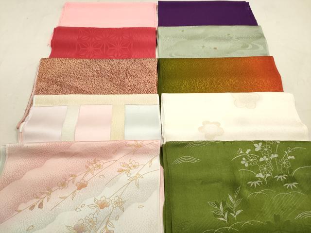 平和屋着物★和装小物　帯揚げ10枚セット　正絹　逸品　DAAZ1713xg