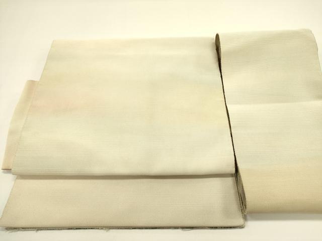 平和屋着物●爪掻き本綴れ　つけ帯　霞文　正絹　逸品　DAAZ2223op