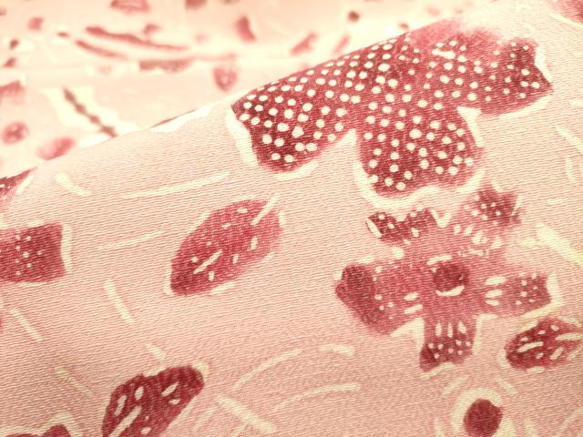 平和屋着物○九寸名古屋帯 型染 舞花 正絹 逸品 DAAZ2272op