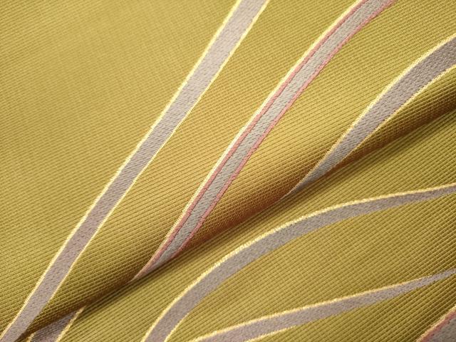 平和屋着物○六通柄袋帯 流水文 金糸 正絹 逸品 DAAZ2321op