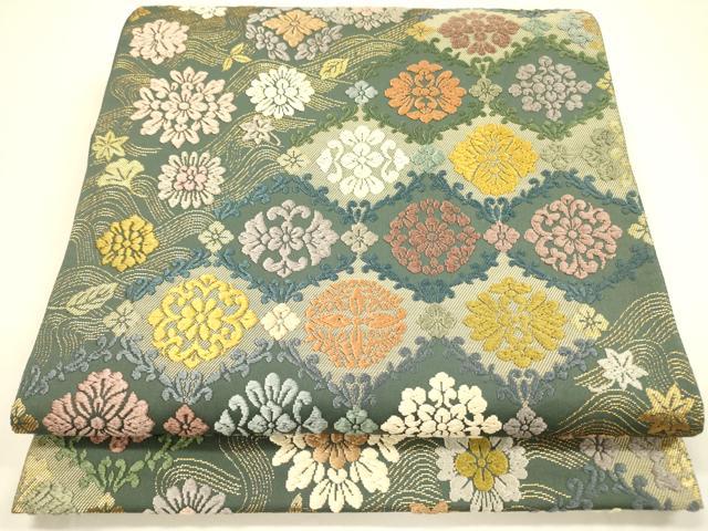 平和屋着物●西陣　とみや織物謹製　とみや帯　六通柄袋帯　唐織　有職遺宝　三越扱い　証紙付き　正絹　逸品　DAAZ2390op