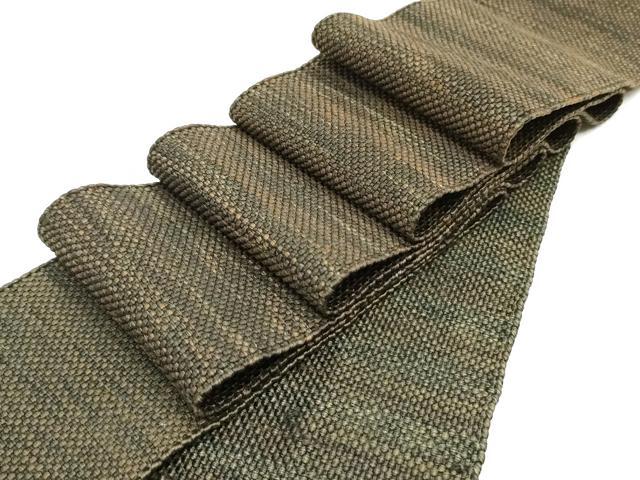 平和屋着物●男性　角帯　紬地　霞文　正絹　逸品　DAAZ3005ob