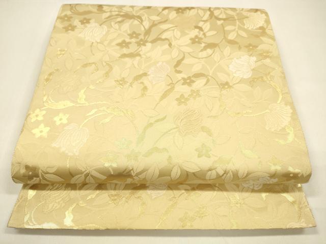 平和屋着物●六通柄袋帯　高台寺蒔絵　金糸　正絹　逸品　DAAZ4086cm
