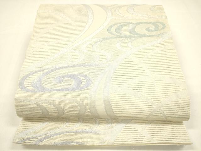 平和屋着物＊夏物　六通柄　京袋帯　流水文　銀糸　DAAZ4224cm