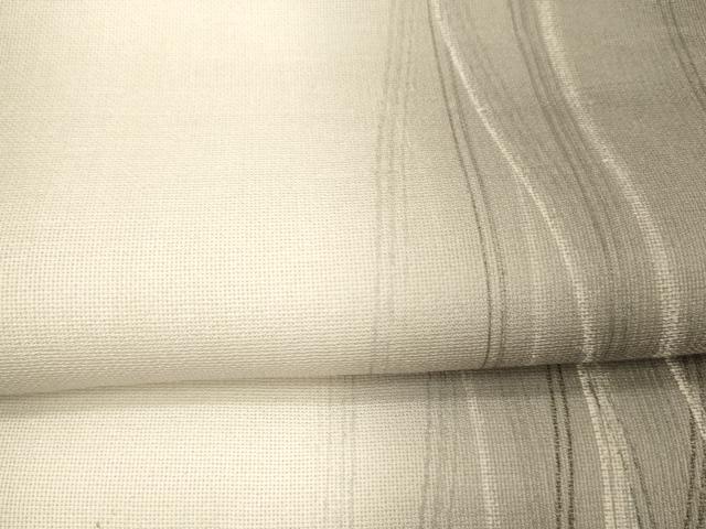 平和屋着物＊夏物　石川県指定無形文化財　夏牛首紬　白山工房　手織り　全通柄袋帯　抽象文様　正絹　逸品　DAAZ4236cm 平和屋着物＊夏物 石川県指定無形文化財 夏牛首紬 白山工房