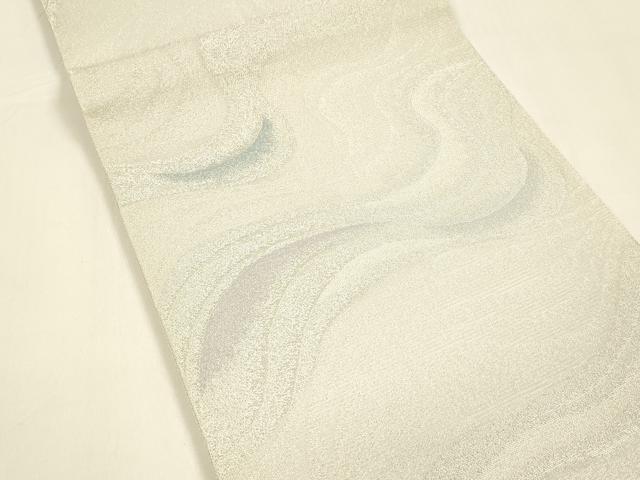 平和屋着物＊夏物　六通柄袋帯　流水文　銀糸　正絹　逸品　DAAZ4266cm 平和屋着物＊夏物 六通柄袋帯 流水文 銀糸 正絹 逸品 DAAX5594cmの通販