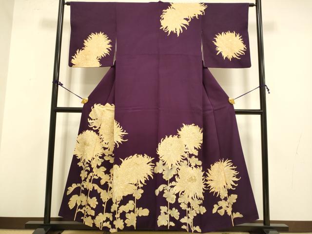 平和屋着物●訪問着　乱菊　金彩　正絹　逸品　DAAZ5040du