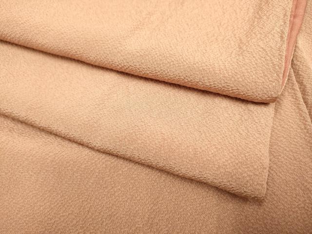 平和屋着物●上質な色無地　遠州茶色　正絹　逸品　DAAZ5115du