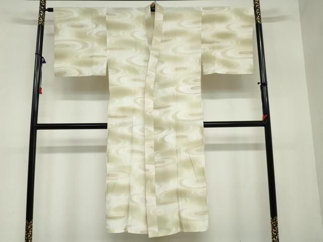 平和屋着物●男性　長襦袢　無双仕立て　流水文　暈し染め　正絹　逸品　DAAZ7165ud