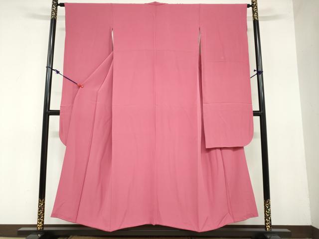 平和屋着物●豪華振袖　色無地　今様色　正絹　逸品　DAAZ7182ud