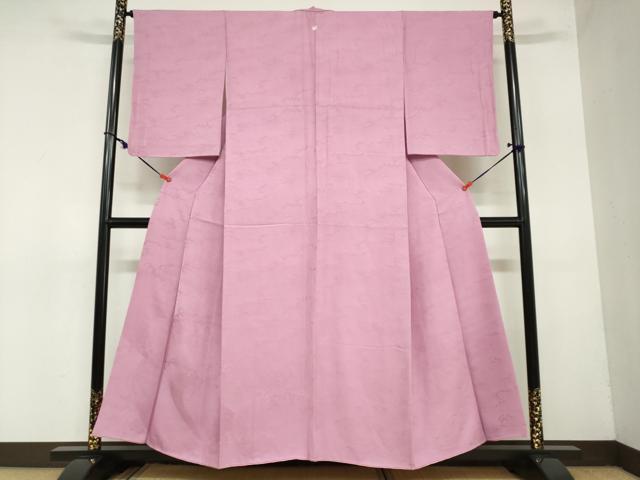 平和屋着物●無地絵羽訪問着　立波地紋　菖蒲色　正絹　逸品　DAAZ7251ud