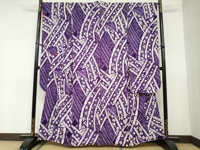 平和屋着物●豪華振袖　総絞り　流水舞花文　正絹　逸品　DAAZ7320ud