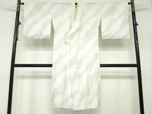 平和屋着物●長襦袢　無双仕立て　花尽くし地紋　暈し染め　正絹　逸品　DAAZ7327ud