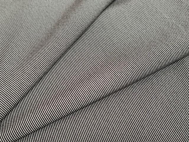 平和屋着物●江戸小紋　万筋　黒色×白色　正絹　逸品　DAAZ7391ud