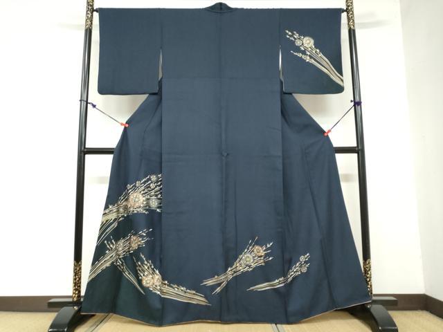 平和屋着物●訪問着　抽象文様　金銀彩　正絹　逸品　DAAZ7544ud