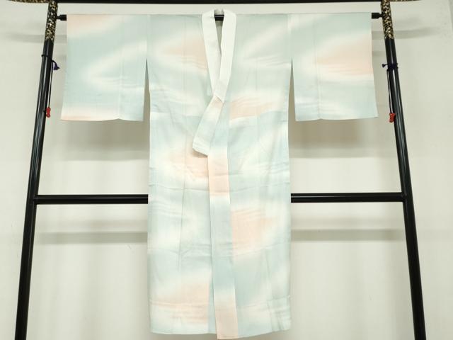 平和屋着物●長襦袢　無双仕立て　霞文　暈し染め　正絹　逸品　DAAZ7569ud