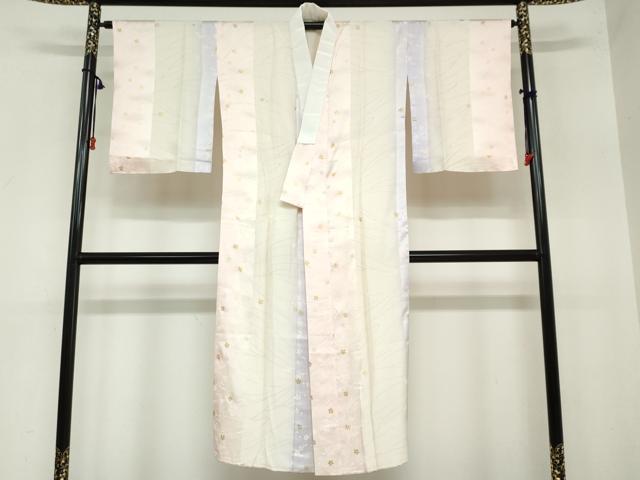 平和屋着物●長襦袢　袷　舞花文　金彩　鈴乃屋扱い　正絹　逸品　DAAZ7573ud