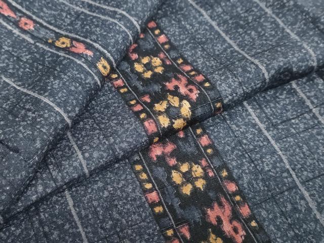 平和屋着物●上質な小紋　草花間　正絹　逸品　未使用　DAAZ7587ud