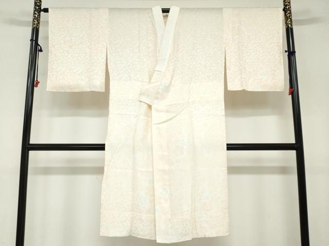 平和屋着物●長襦袢　無双仕立て　舞花文　暈し染め　正絹　逸品　DAAZ7623ud