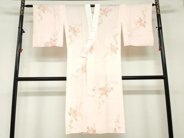 平和屋着物●長襦袢　無双仕立て　作家物　花物語　正絹　逸品　DAAZ7643ud