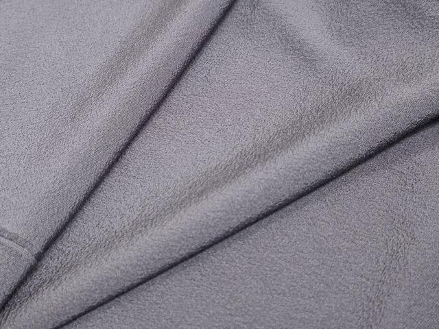 平和屋着物●上質な色無地　葡萄鼠色　背抜き仕立て　正絹　逸品　未使用　DAAZ7743ud