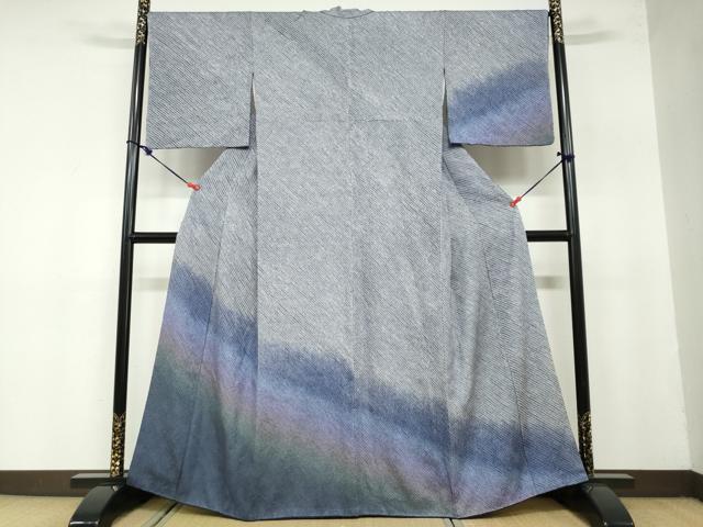 平和屋着物●訪問着　総絞り　霞文　暈し染め　正絹　逸品　DAAZ7748ud