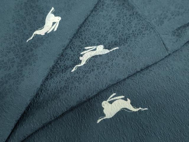 平和屋着物●小紋　跳兎　洗える着物　DAAZ7820ud