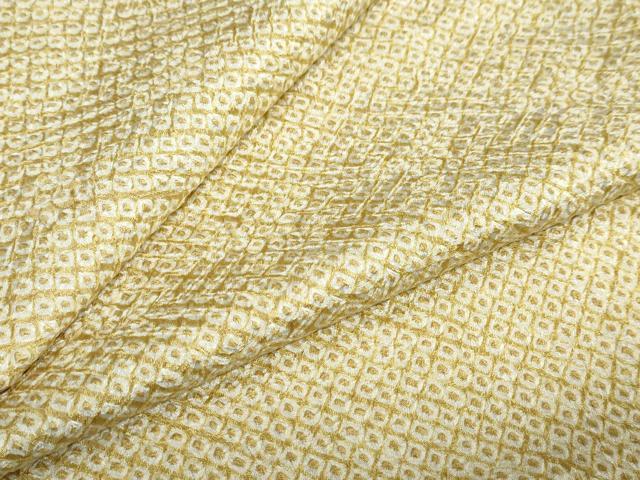 平和屋着物●大変加工の良い総絞り小紋　正絹　逸品　未使用　DAAZ7848ud