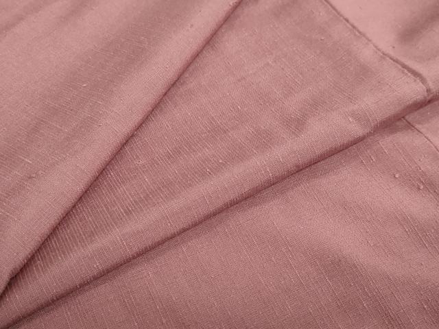 平和屋着物●結城紬　蘇芳香色　正絹　逸品　未使用　DAAZ7855ud
