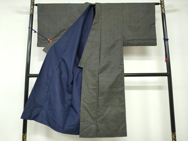 平和屋着物●男性　本場大島紬　アンサンブル　80亀甲　総詰め　正絹　逸品　DAAZ7994ud_2