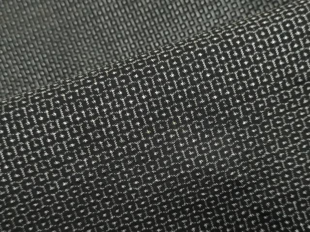平和屋着物●男性　本場大島紬　アンサンブル　80亀甲　総詰め　正絹　逸品　DAAZ7994ud_6