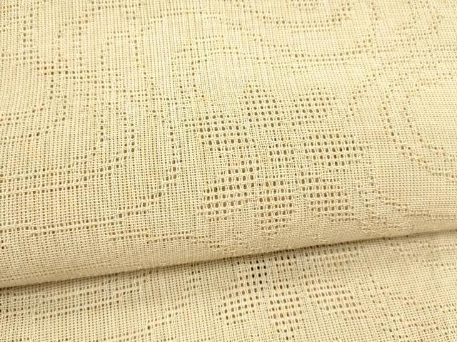 平和屋着物＊夏物　八寸名古屋帯　一重帯　流水花文　白茶色　DABA0011cm 平和屋着物＊夏物 八寸名古屋帯 一重帯 流水花文 白茶色 DABA0011cm
