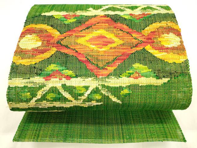 平和屋着物＊夏物　八寸名古屋帯　抽象文様　正絹　逸品　DABA0062cm